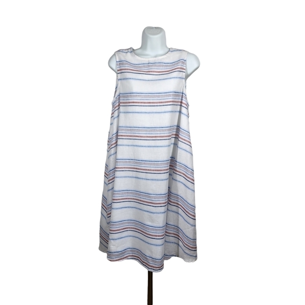 BEACH LUNCH LOUNGE LINEN BLEND DRESS